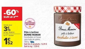 Bonne maman - Pâte À Tartiner offre à 3,79€ sur Carrefour Contact