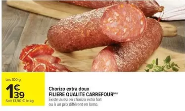 Carrefour - Chorizo Extra Doux offre à 1,39€ sur Carrefour Contact
