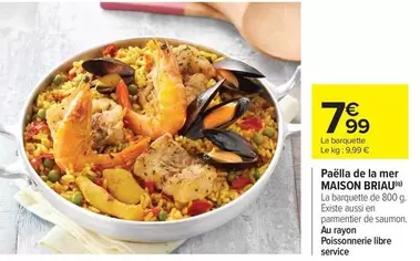Parmentier - Paëlla De La Mer offre à 7,99€ sur Carrefour Contact