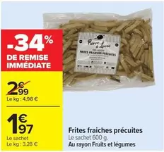 Lucas - Frites Fraiches Precuites offre à 1,97€ sur Carrefour Contact