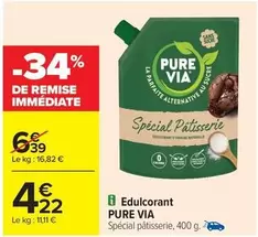 Pure Via - Edulcorant offre à 4,22€ sur Carrefour Contact