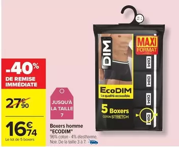 Dim - Boxers Homme offre à 16,74€ sur Carrefour Contact