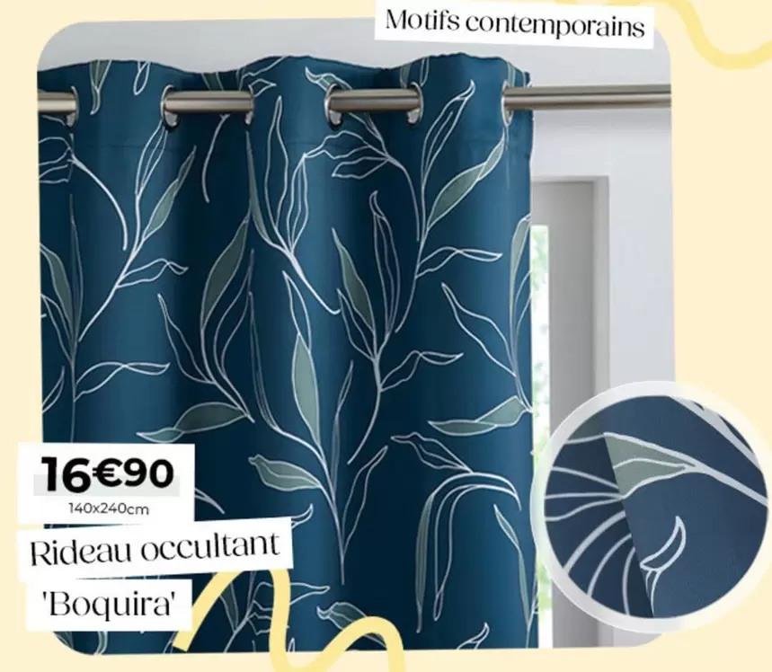 Rideau Occultant offre à 16,9€ sur L'incroyable