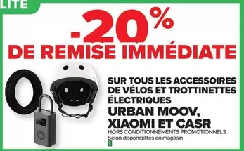 TOUS - Sur Tous Les Accessoires De Vélo Et Trottinettes Électriques Urban Moov, offre sur Carrefour City