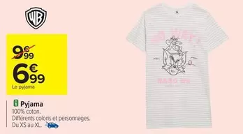 Wb - Pyjama offre à 6,99€ sur Carrefour City