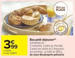 Box Petit Déjeuner offre à 3,99€ sur Carrefour City