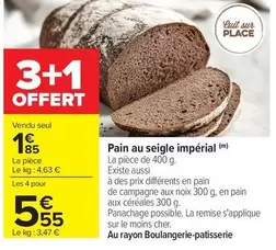 Impérial - Pain Au Seigle Imperial offre à 1,85€ sur Carrefour City