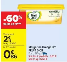 Fruit d´Or - Margarine Oméga 3 offre à 2,15€ sur Carrefour City