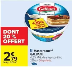 Galbani - Mascarpone offre à 2,79€ sur Carrefour City
