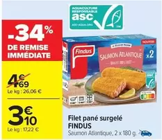 Findus - Filet Pané Surgelé offre à 3,1€ sur Carrefour City