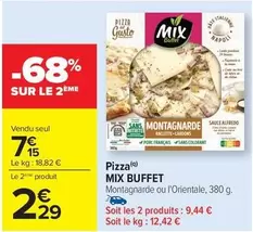 Mix - Pizza offre à 7,15€ sur Carrefour