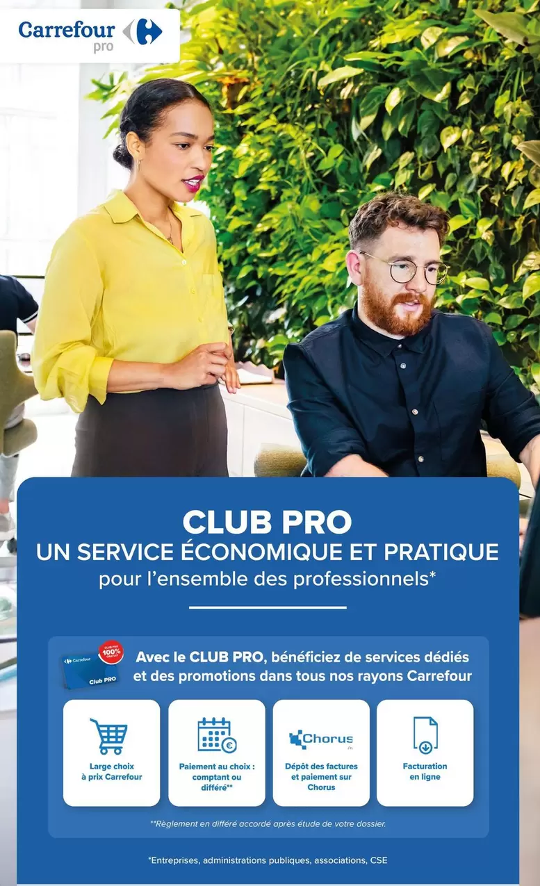 Carrefour - Club Pro offre sur Carrefour Drive