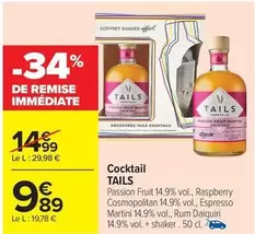 Tails - Cocktail offre à 9,89€ sur Carrefour Drive