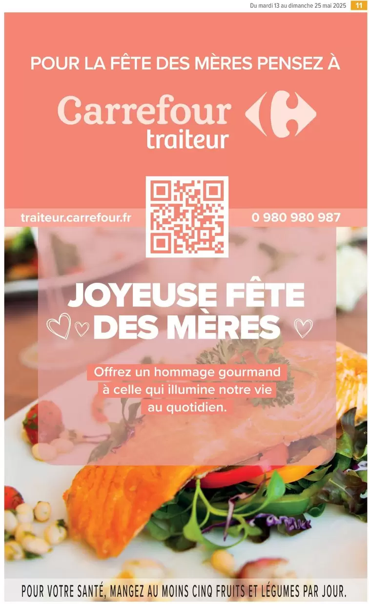 Carrefour - Pour Votre Santé Mangeau Au Noins Choc Fruits Et Légumes Paris Jour offre sur Carrefour Drive