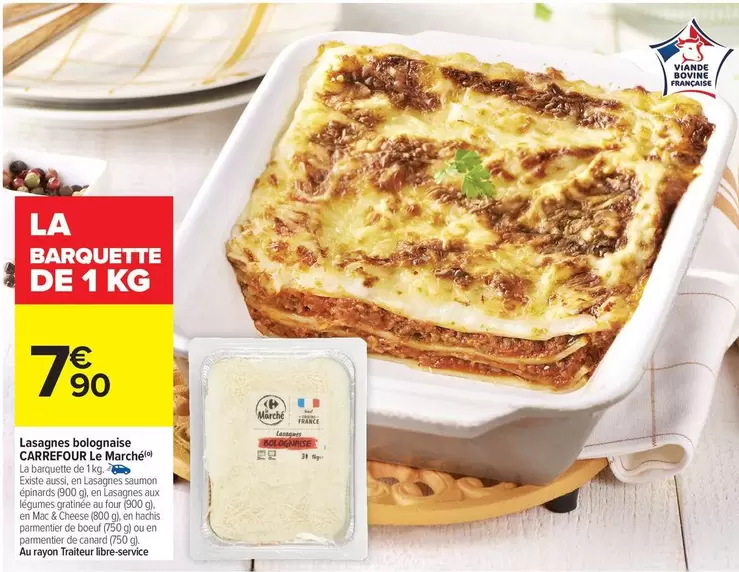 Carrefour - Lasagnes Bodegages Le Marche offre à 7,9€ sur Carrefour Drive