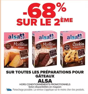 Alsa - Sur Toutes Les Préparations Pour Gateaux offre sur Carrefour Drive