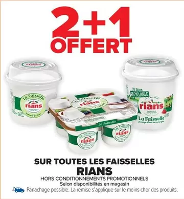 Rians - Sur Toutes Les Faisselles offre sur Carrefour Drive