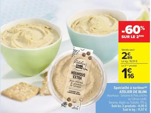 Spécialité À Tartiner offre à 2,89€ sur Carrefour Drive