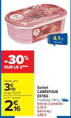 Carrefour - Sorbet offre à 3,09€ sur Carrefour Drive
