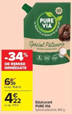 Pure Via - Edulcorant offre à 4,22€ sur Carrefour Drive