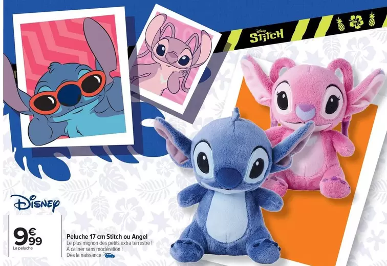 Disney - Peluche 17 Cm Stick Ou Argo offre à 9,99€ sur Carrefour Drive
