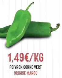 Poivron Corne Vert offre à 1,49€ sur Hmarket