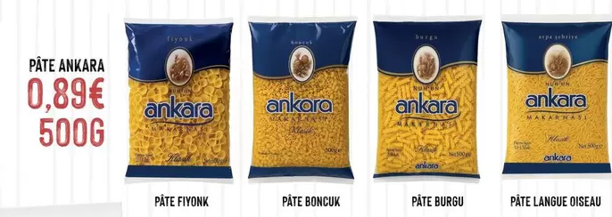 Pâte Ankara offre à 0,89€ sur Hmarket