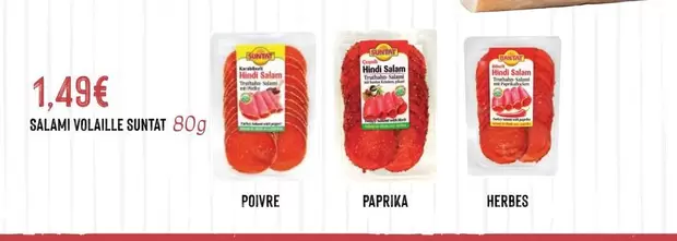 Suntat - Salami Volaille offre à 1,49€ sur Hmarket