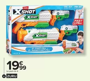 Zuru - Le Pack De 4 X Shot offre à 19,99€ sur Carrefour Express