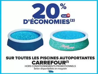 Carrefour - Sur Toutes Les Piscines Autoportantes offre sur Carrefour Express