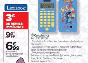 Lexibook - Calculatrice offre à 6,99€ sur Carrefour Express