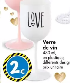 Verre De Vin offre à 2€ sur TEDi