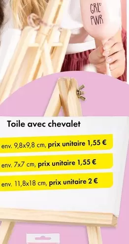 Toile Avec Chevalet offre à 1,55€ sur TEDi
