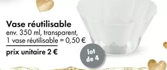Vase Réutilisable offre à 2€ sur TEDi