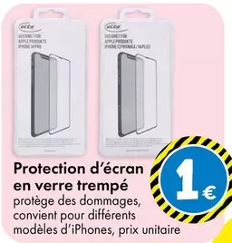 Protection D'Écran En Verre Trempé offre à 1€ sur TEDi