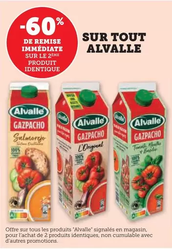 Alvalle  offre sur Super U