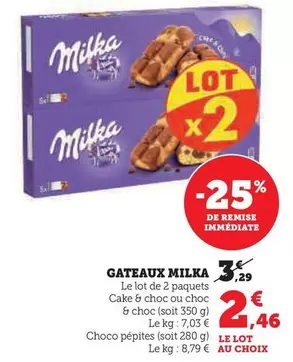 Milka - Gateaux offre à 2,46€ sur Super U