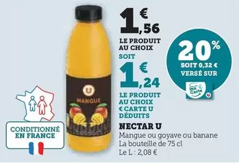 U - Nectar offre à 1,56€ sur Super U