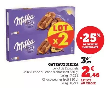 Milka - Gateaux offre à 2,46€ sur U Express