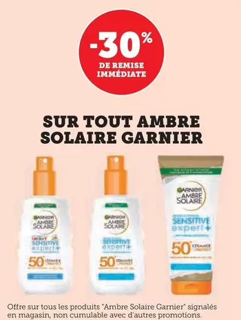 Garnier - Ambre Solaire offre sur Super U