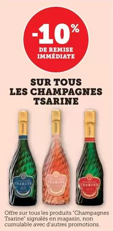 Tsarine - Sur Tous Les Champagnes  offre sur Super U