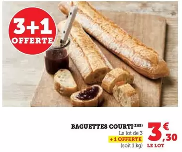 Baguettes Courti offre à 3,3€ sur U Express