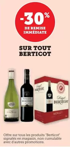 Berticot - Sur Tout  offre sur Super U