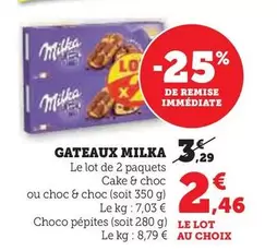 Milka - Gateaux offre à 2,46€ sur U Express