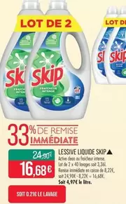 Skip - Lessive Liquide offre à 16,68€ sur Supermarché Match