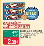 Granola - Biscuit Sablés offre à 2,39€ sur Supermarché Match
