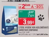 Carrefour - Litiere Hygiène Non Agglomérante offre à 3,99€ sur Supermarché Match