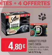 Sheba - Barquettes Pour Chats offre à 4,8€ sur Supermarché Match