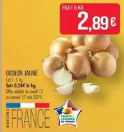Oignon Jaune offre à 2,89€ sur Supermarché Match