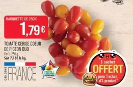 Tomate Cerise Coeur De Pigeon Duo offre à 1,79€ sur Supermarché Match